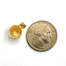 Load image into Gallery viewer, New 14k yellow Gold solid 3D Coffee Mug Cup Pendant charm gift fine jewelry 2.6g

