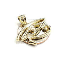 Load image into Gallery viewer, 10k yellow Gold Egyptian eye of Horus protection Pendant fine gift jewelry 2.6g
