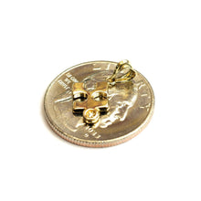 Load image into Gallery viewer, 14k yellow Gold Tiny puzzle piece Pendant charm unisex gift fine jewelry 0.7g
