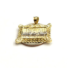 Load image into Gallery viewer, 14k two tone gold last supper pendant charm diamond cut fine gift jewelry 3.1g
