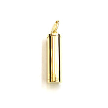 Load image into Gallery viewer, 10k yellow gold 3D Urn pendant For Cremation Ashes Cylinder fine jewelry 6.8g
