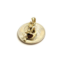 Load image into Gallery viewer, 14k solid yellow Gold 3D Kokopelli Pendant Charm music gift fine jewelry 2.7g
