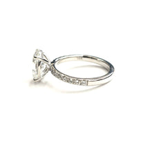 Load image into Gallery viewer, 3.02Ct Oval Brilliant Cut E VS2 Lab Grown Diamond 14k White Gold Engagement Ring
