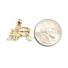 Load image into Gallery viewer, 14k yellow Gold solid cricket insect Pendant charm gift fine jewelry 1.9g
