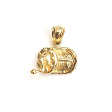 Load image into Gallery viewer, New 14k Yellow Gold fishing reel Pendant charm unisex gift fine jewelry 2.2g
