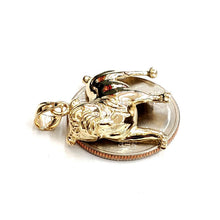 Load image into Gallery viewer, 14k yellow Gold bulldog full body pet animal Pendant charm fine jewelry 4.5g
