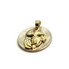 Load image into Gallery viewer, New 14k yellow gold Tiny US Marine Corps Emblem pendant Fine Jewelry Unisex 2.4g
