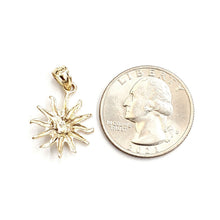 Load image into Gallery viewer, New 14k yellow gold solid sun sol pendant charm astrology gift fine jewelry 1.5g
