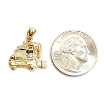Load image into Gallery viewer, New 14k yellow Gold truck car trucking Pendant charm gift fine jewelry 3.1g
