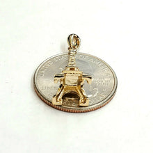 Load image into Gallery viewer, 14K Yellow Gold Solid 3D Famous Eiffel Tower Charm Pendant Fine Jewelry 2.4g
