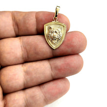 Load image into Gallery viewer, 14k yellow solid Gold Bear head face Animal Pendant charm fine gift jewelry 3.7g
