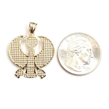 Load image into Gallery viewer, New 14k yellow Gold Scarab Egyptian falcon Pendant charm gift fine jewelry 4.6g
