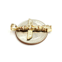 Load image into Gallery viewer, New 14k yellow gold Totem pole Mythology pendant fine jewelry 1.8g
