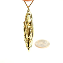 Load image into Gallery viewer, 10k yellow gold Hollow two sided Jesus &amp; virgin Guadalupe pendant 1.78" 18.8g

