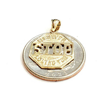 Load image into Gallery viewer, 14k yellow Gold I'll never stop loving you Pendant charm gift fine jewelry 1.6g

