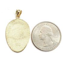 Load image into Gallery viewer, 14k yellow gold police officer badge pendant charm Fine Jewelry men women 4.1g
