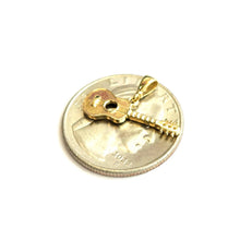 Load image into Gallery viewer, 14k yellow Gold solid Tiny Guitar Pendant gift music instrument fine jewelry 0.9g

