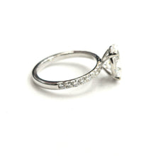 Load image into Gallery viewer, 3.02Ct Oval Brilliant Cut E VS2 Lab Grown Diamond 14k White Gold Engagement Ring

