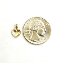 Load image into Gallery viewer, 14k yellow Gold Tiny shiny Heart pendant charm fine gift jewelry for women 0.5g
