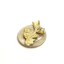 Load image into Gallery viewer, 14k yellow Gold  Bulldozer Loader truck car Pendant charm gift fine jewelry 2.8g
