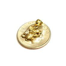 Load image into Gallery viewer, New 14k yellow Gold mouse Pendant animal charm Children gift fine jewelry 1.2g
