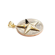 Load image into Gallery viewer, 14k yellow gold star pendant charm celestial astronomy gift fine jewelry 1.7g
