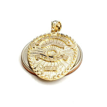 Load image into Gallery viewer, 14k yellow gold police officer badge pendant charm Fine Jewelry men women 4.1g
