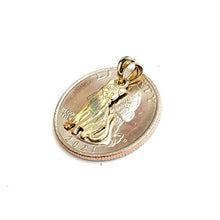 Load image into Gallery viewer, New 14k solid yellow Gold cat full body Pendant charm jewelry fine gift pet 1g
