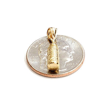 Load image into Gallery viewer, New 14K Yellow Gold 3D baby feeding milk bottle Charm Pendant Fine Jewelry 2.9g
