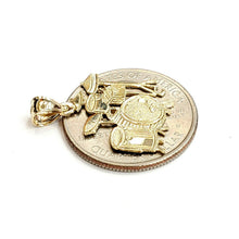 Load image into Gallery viewer, 14k yellow Gold solid Drum sets Pendant charm gift instrument fine jewelry 1.4g
