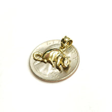 Load image into Gallery viewer, New 14k yellow Gold mouse Pendant animal charm Children gift fine jewelry 1.6g
