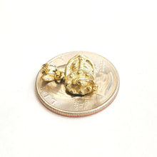 Load image into Gallery viewer, New 14k Yellow Gold fishing reel Pendant charm unisex gift fine jewelry 2.2g
