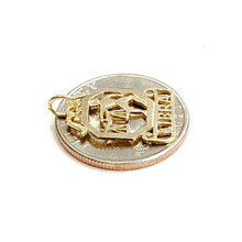 Load image into Gallery viewer, New 14k yellow Gold libra zodiac sign Pendant charm gift fine jewelry 1.2g
