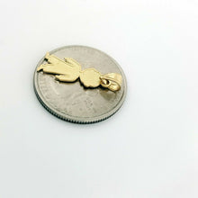 Load image into Gallery viewer, New 14k two tone gold solid baby boy Pendant charm gift fine jewelry unisex 0.8g
