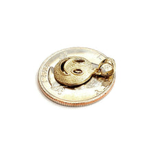 Load image into Gallery viewer, New 14k yellow gold round happy face emoji pendant charm gift fine jewelry 1.1g
