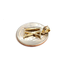 Load image into Gallery viewer, New 14KT Yellow Gold Solid Roman number 9 Pendant charm gift Fine Jewelry 1.2g
