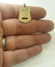 Load image into Gallery viewer, 14k yellow gold police badge pendant charm Fine Jewelry Gifts men women 1.8g
