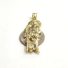 Load image into Gallery viewer, 10k yellow gold saint Jude San juda pendant charm fine religious jewelry 3.7g
