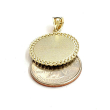 Load image into Gallery viewer, 10k yellow gold round saint Jude juda pendant charm religious jewelry 0.97" 4g
