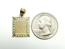 Load image into Gallery viewer, 10k two tone gold initial S pendant alphabet charm diamond cut fine jewelry 1.9g
