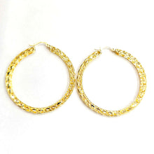 Load image into Gallery viewer, New 10K yellow Gold 2.25" 3.3mm Turkish hoop Earrings Round fine jewelry 8.1g
