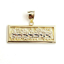 Load image into Gallery viewer, New 10k yellow gold last supper pendant charm fine gift religions jewelry 7.7g

