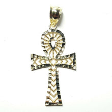 Load image into Gallery viewer, 10k yellow gold Egyptian ankh cross pendant charm fine religious jewelry 1.8g
