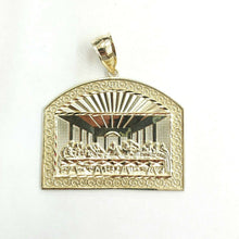 Load image into Gallery viewer, New 10k yellow gold last supper pendant charm fine gift religions jewelry 14g
