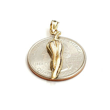 Load image into Gallery viewer, New 14k yellow gold Chili Pepper pendant charm gift fine jewelry 1.7g
