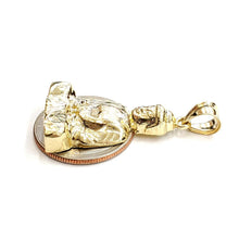 Load image into Gallery viewer, New 10k yellow gold buddha Buda Buddah pendant charm fine religious jewelry 4.6g
