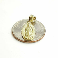 Load image into Gallery viewer, 10k gold virgin Mary Guadalupe pendant charm gift fine religious jewelry 0.9g
