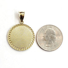 Load image into Gallery viewer, New 10k yellow gold round Egyptian ankh cross pendant charm religious 0.97" 3.8g
