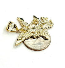 Load image into Gallery viewer, New 10k yellow gold saint Michael pendant charm fine religious gift jewelry 5.4g
