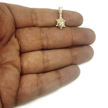 Load image into Gallery viewer, New 14k multi color gold turtle full body pendant charm gift fine jewelry 1.2g
